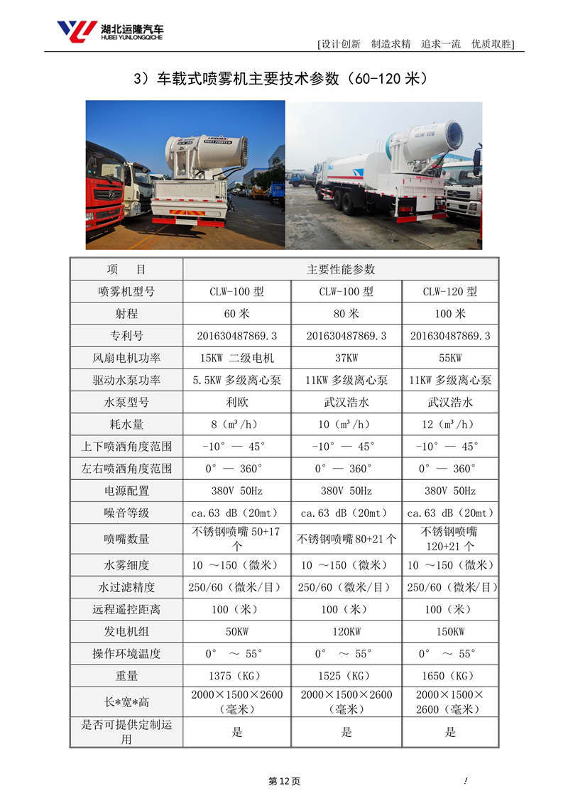 16吨东风T5多功能抑尘车资料（圆罐、60-120米雾炮）(图6)